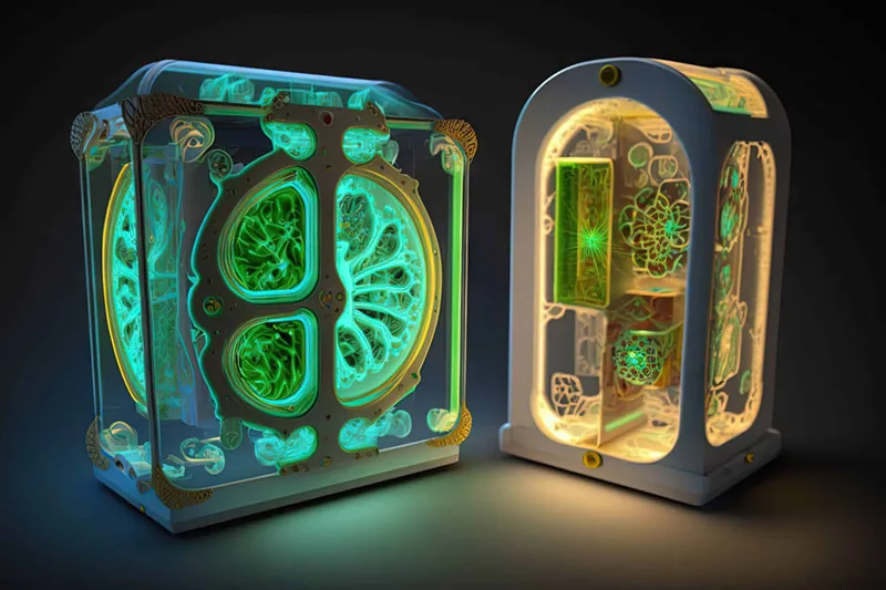 QUEX S Hardware-Upgrades – Detailansicht des Biofeedback-Systems